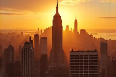 Golden hour landscape showing perfect composition