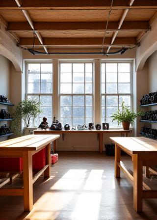 Inside Olympus Lens creative studio space